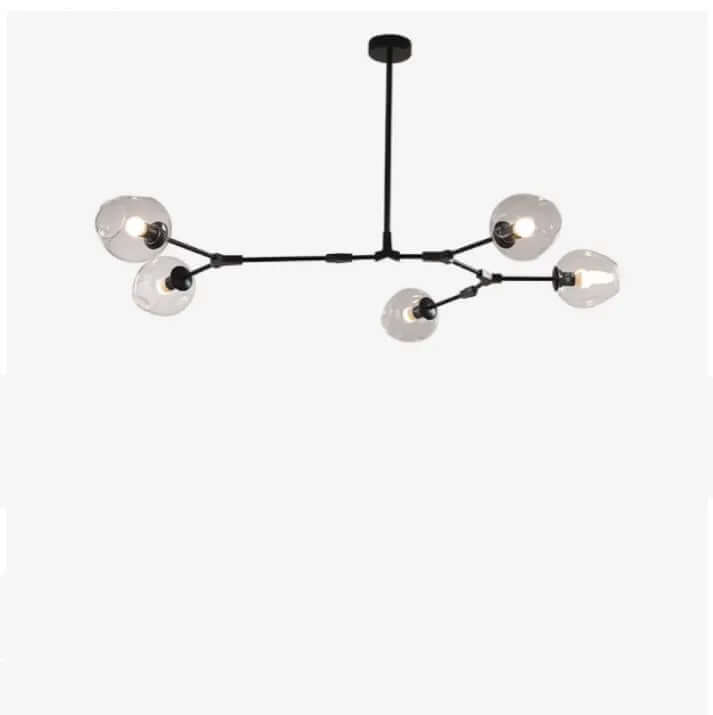 Moderne Sputnik Lysekrone i Bobleglas