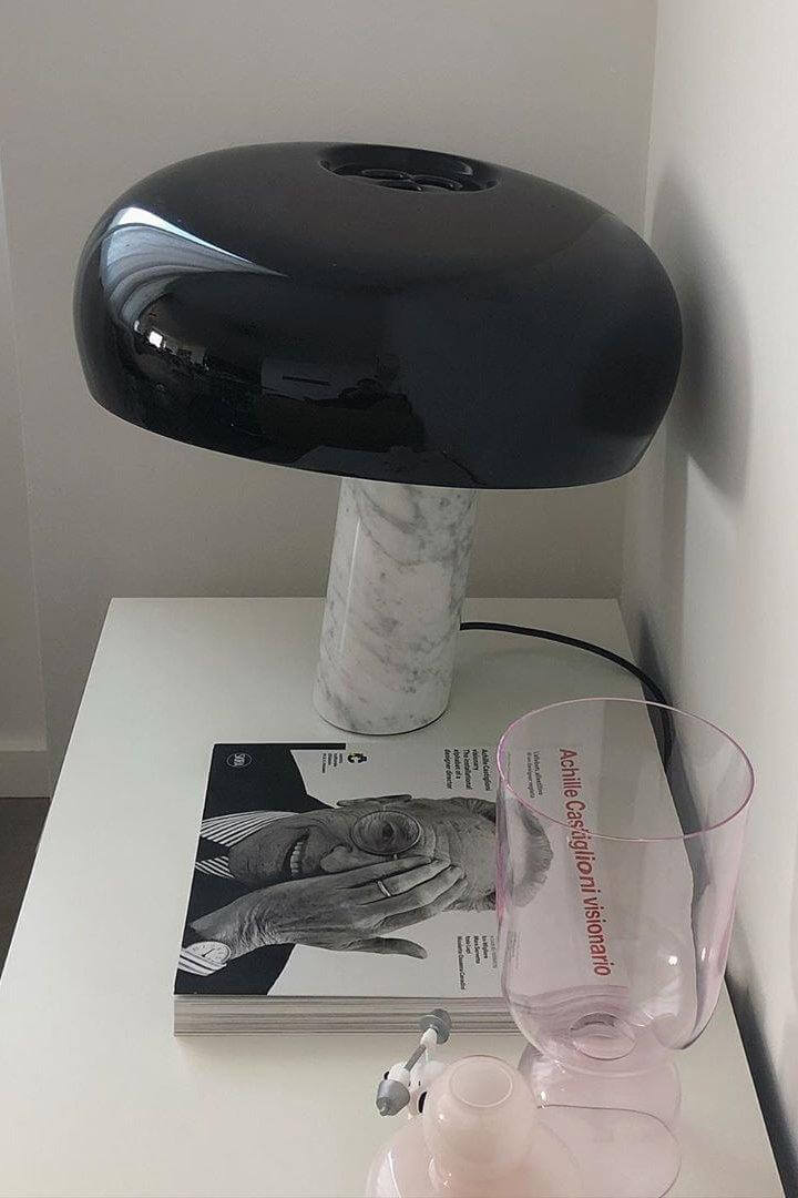 Elegant Marmor Bordlampe 28/40cm