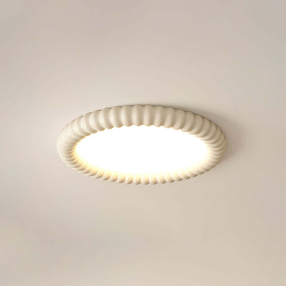 Modern LED Loftlampe med Bølget Design, 50cm