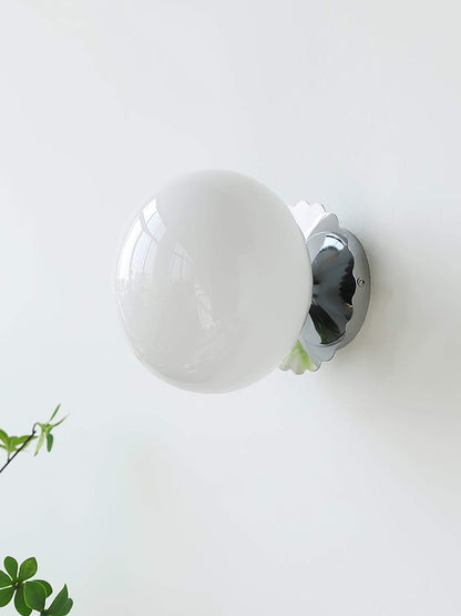 Elegant Væglampe i Glas og Metal - 20cm