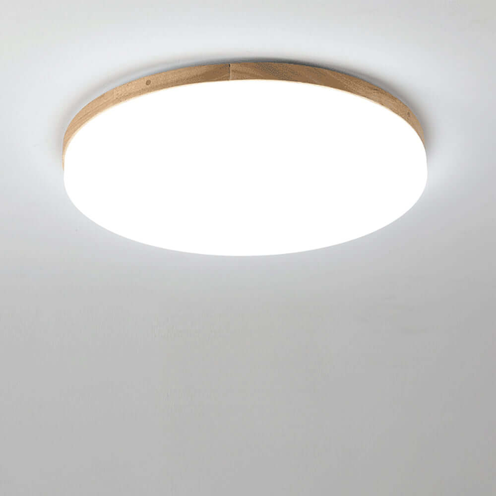 Rund LED-loftslampe i akryl
