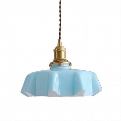 Elegant Retro Blomsterlampe i Glas