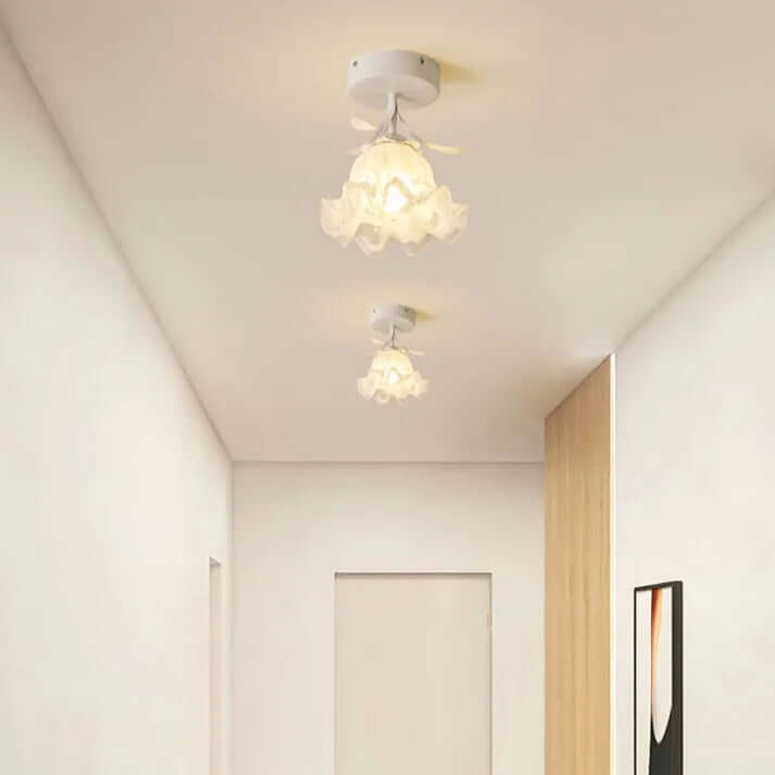 Tiffany Blomster Loftslampe i Mini Format