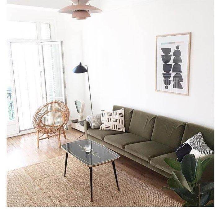 Justerbar 3-armet gulvlampe i metal