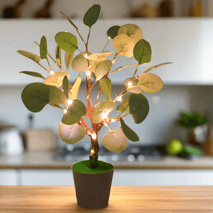 LED Natlampe Julegren med Paddeblade 34cm