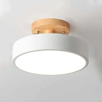 Dæmpbar LED-loftslampe i træ - 36W