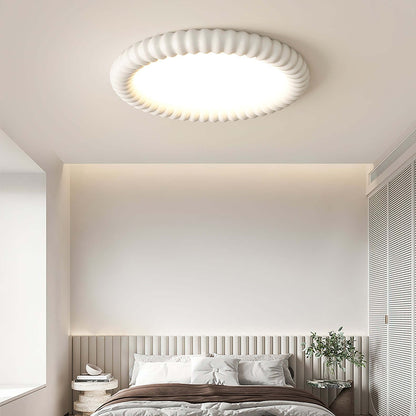Modern LED Loftlampe med Bølget Design, 50cm