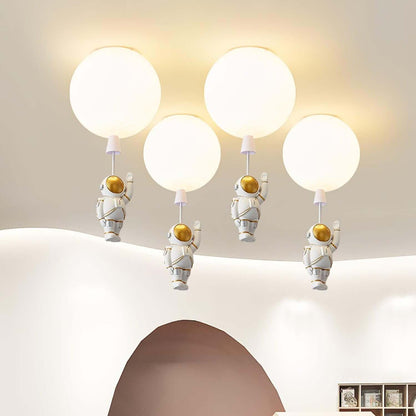 Moderne Måne Astronaut LED Loftslampe