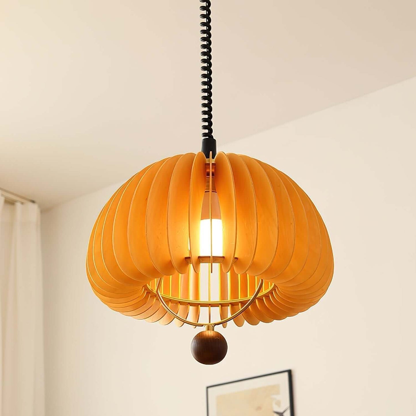 Justerbar Græskar Pendel Lampe