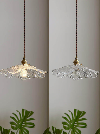 Elegant Blomsterglas Pendel - 28cm