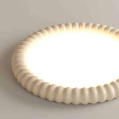 Modern LED Loftlampe med Bølget Design, 50cm