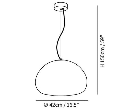 Elegant Dampet Bolle Pendellampe