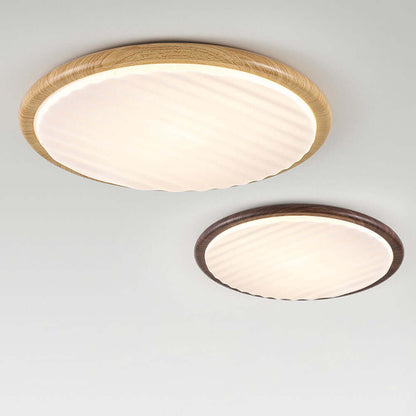 LED Loftlampe Rund Trædesign - Soveværelse