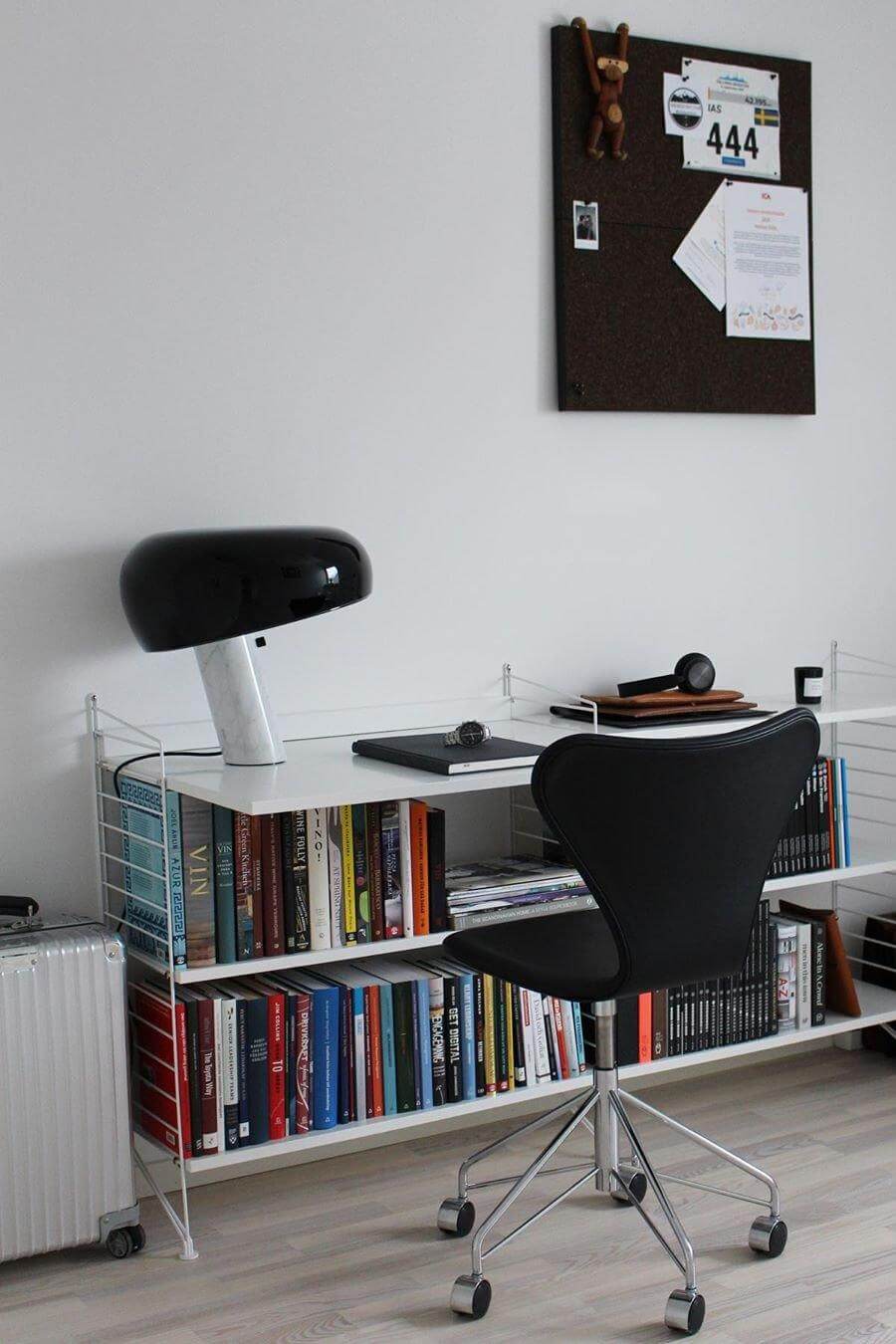 Elegant Marmor Bordlampe 28/40cm