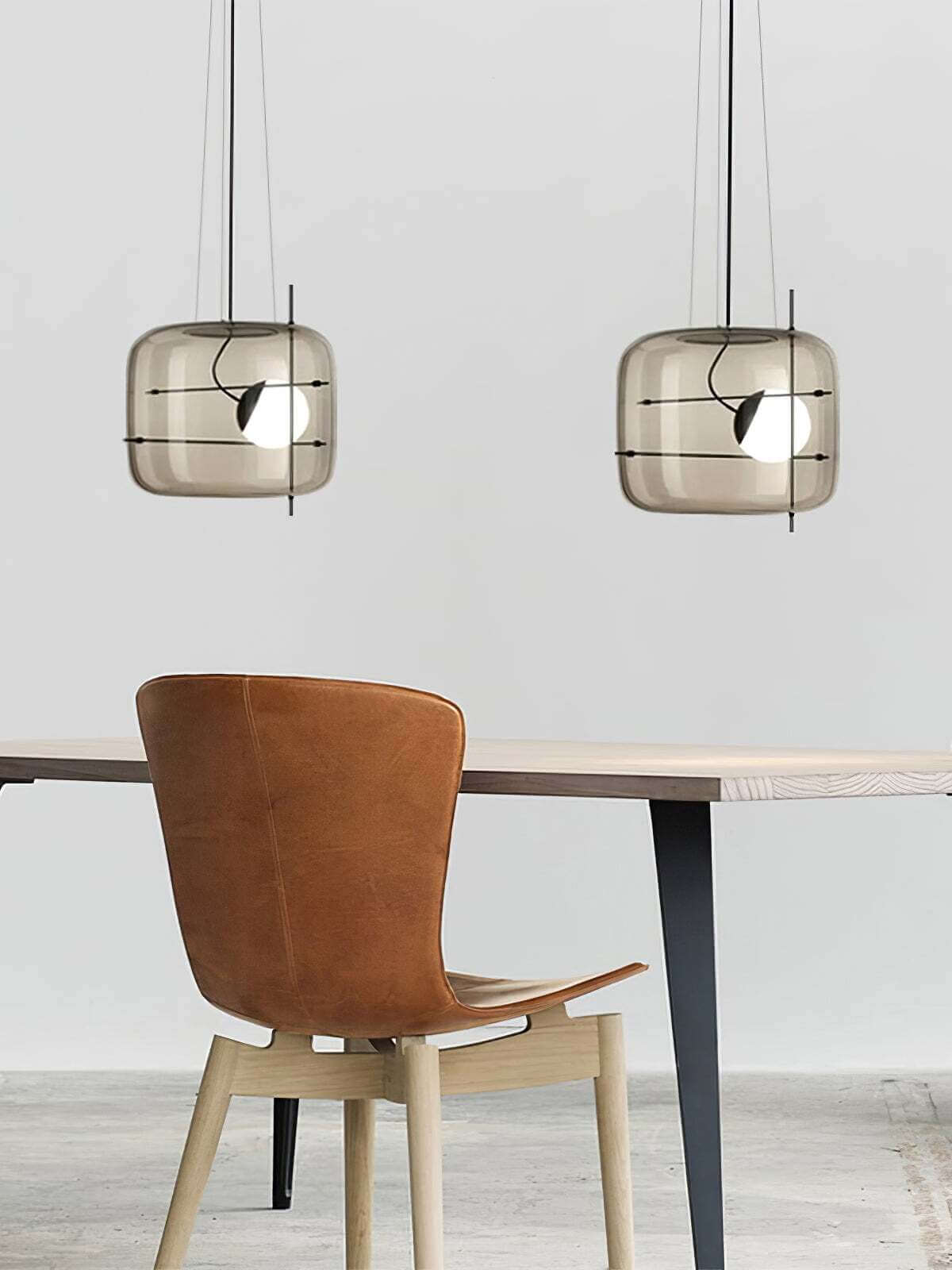 Elegant Glas Pendellampe - 30cm