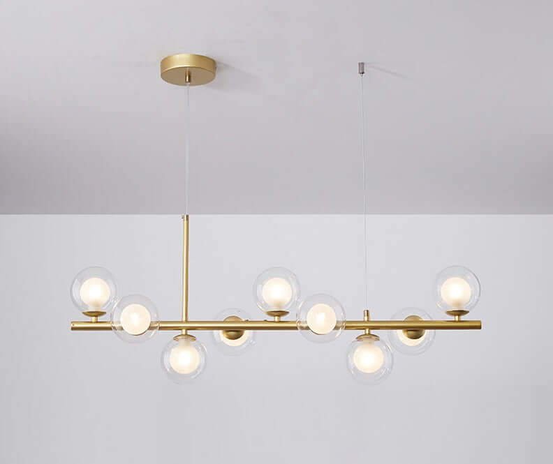 Elegant Pendellampe i Glas og Metal - 83x24cm