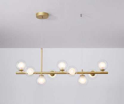 Elegant Pendellampe i Glas og Metal - 83x24cm