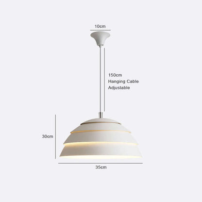 Elegant Kuppel LED-Pendel - 35cm