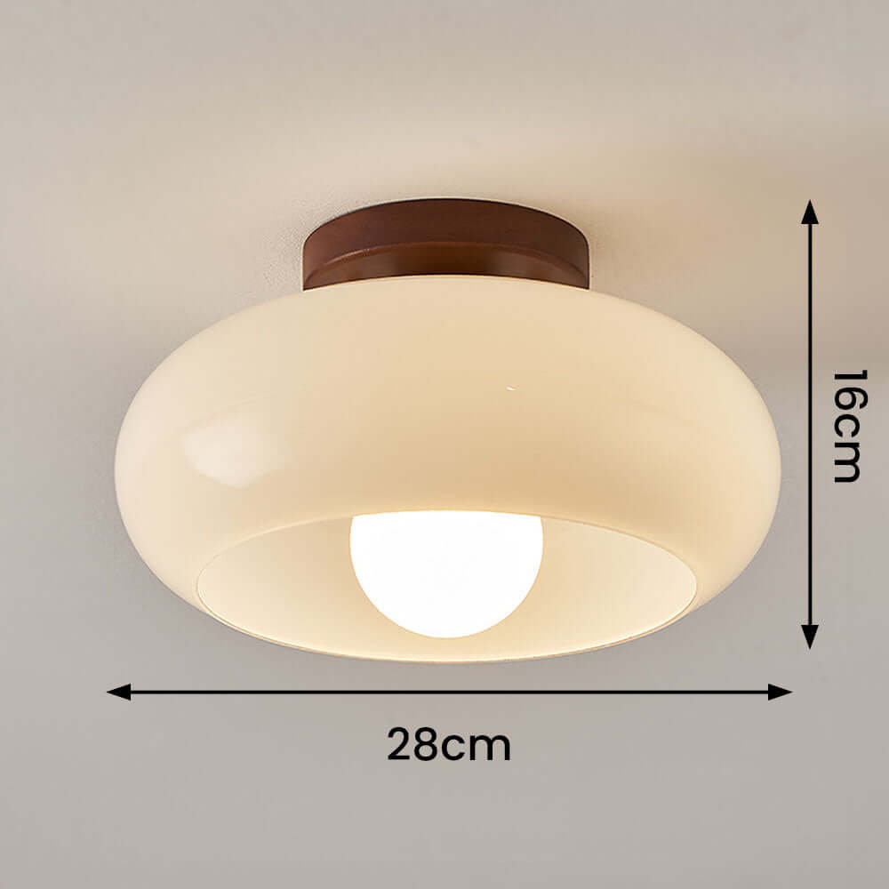 Vintage Hvid Lille Loftslampe