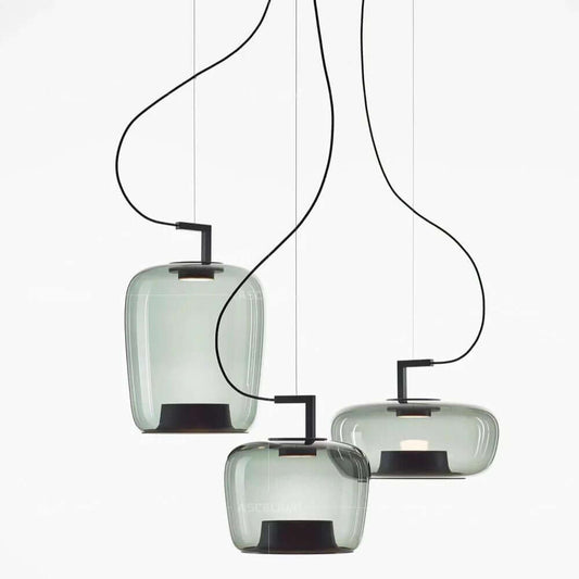Elegant Pendellampe med Glaskugle - Køkkenlampe