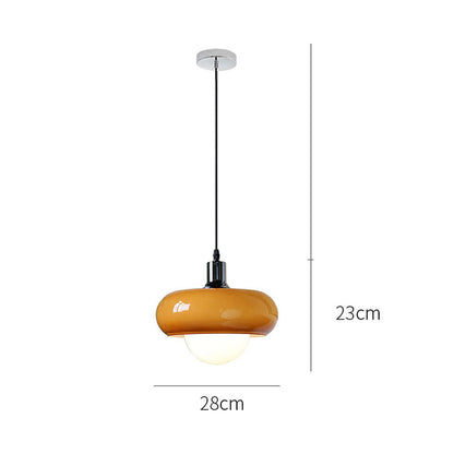 Elegant Kaffe-Glas Pendellampe - Modern Design