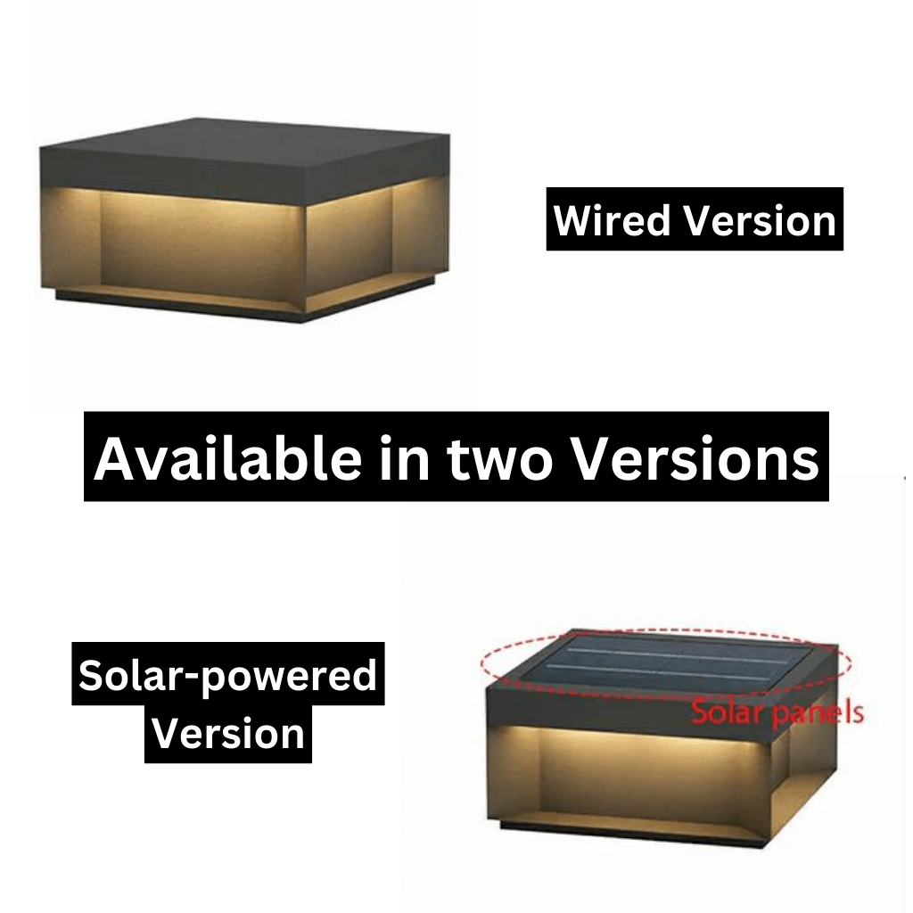 Udendørs LED Stolpelampe med Solenergi