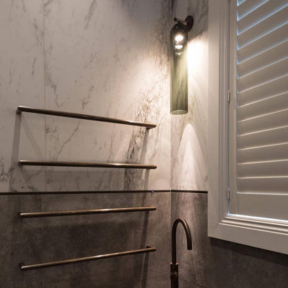 Elegant Kunstglas Lampe - Dia 10cm x H 48cm