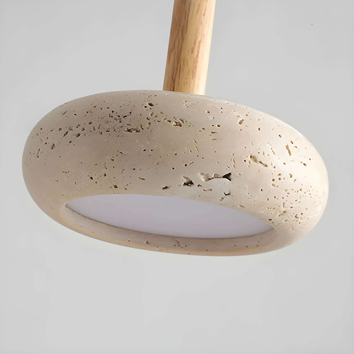 Elegant Travertin Pendel - 15cm Diameter