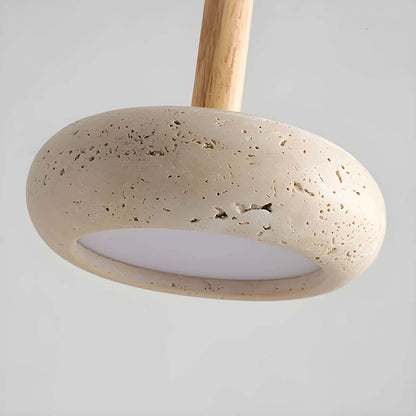 Elegant Travertin Pendel - 15cm Diameter