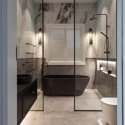 Elegant Kunstglas Lampe - Dia 10cm x H 48cm