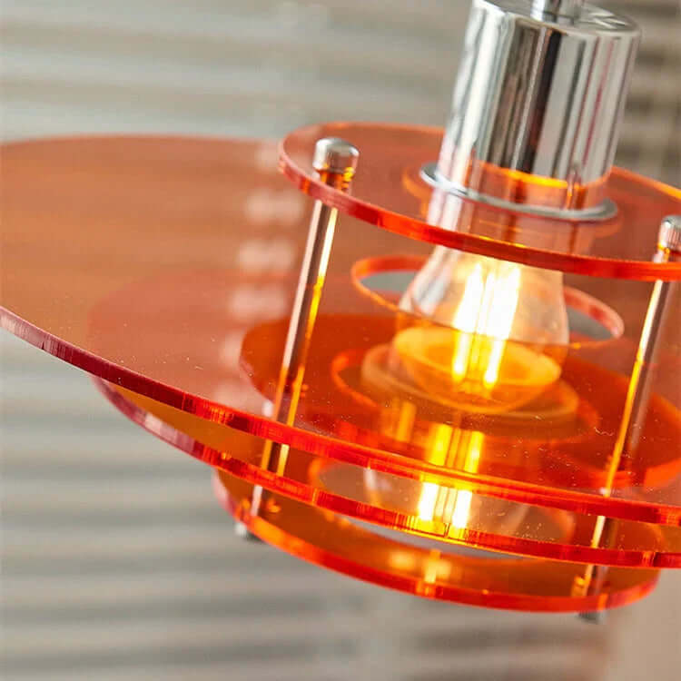 Moderne UFO-formet akryl pendellampe