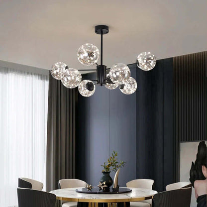 Elegant Glaskugle Lysekrone