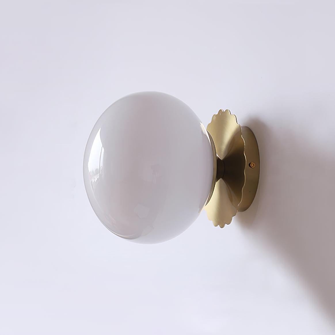 Elegant Væglampe i Glas og Metal - 20cm