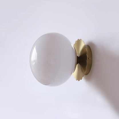 Elegant Væglampe i Glas og Metal - 20cm