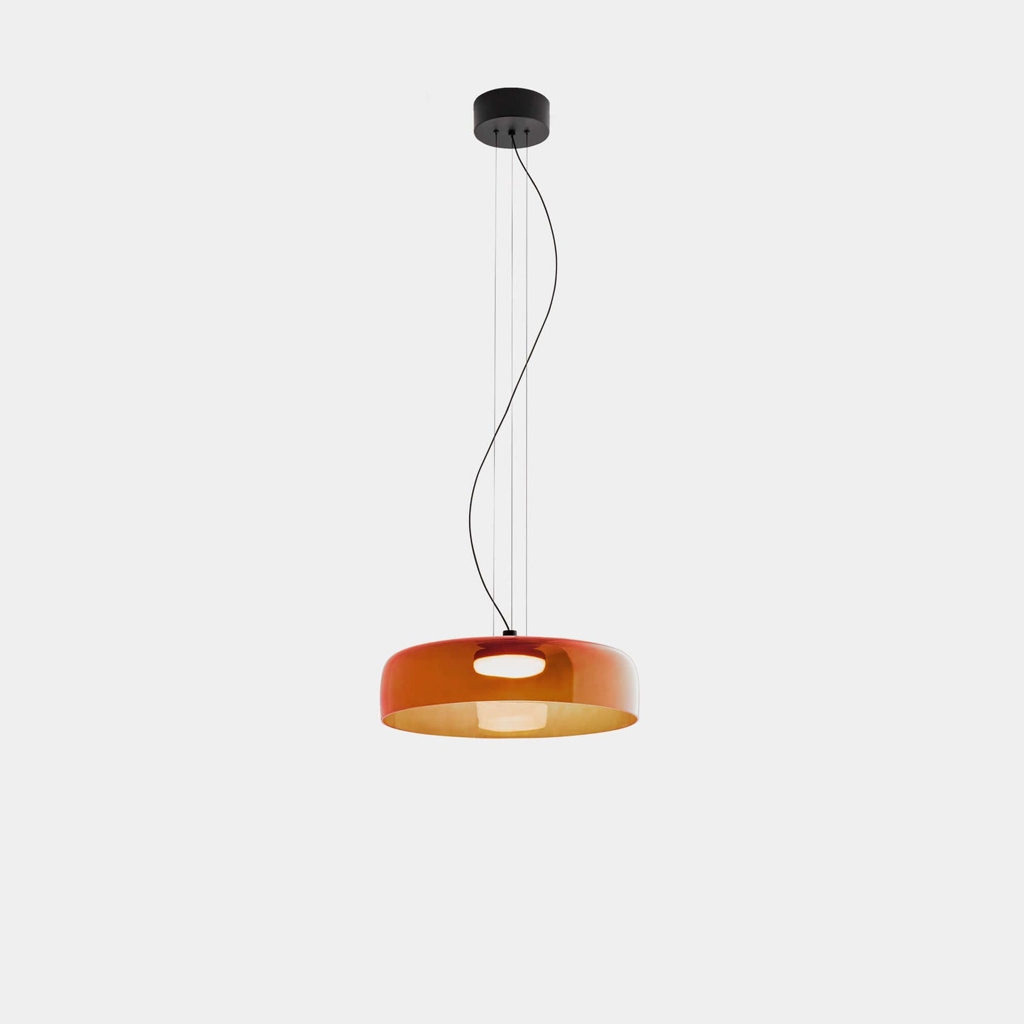 Elegant Glasloftlampe med LED | Justerbar