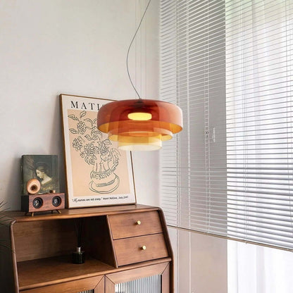 Elegant Glasloftlampe med LED | Justerbar
