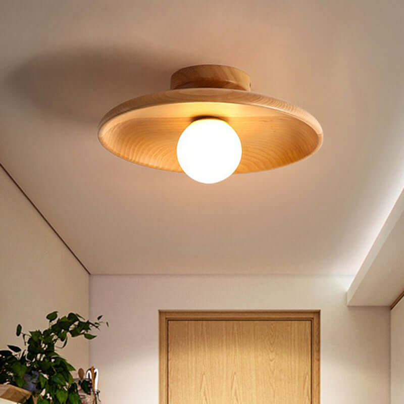 Moderne Lavt Skålformet Loftslampe