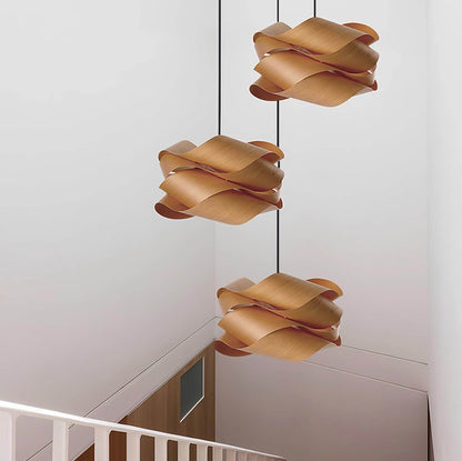 Elegant Træ Pendellampe | Moderne Design
