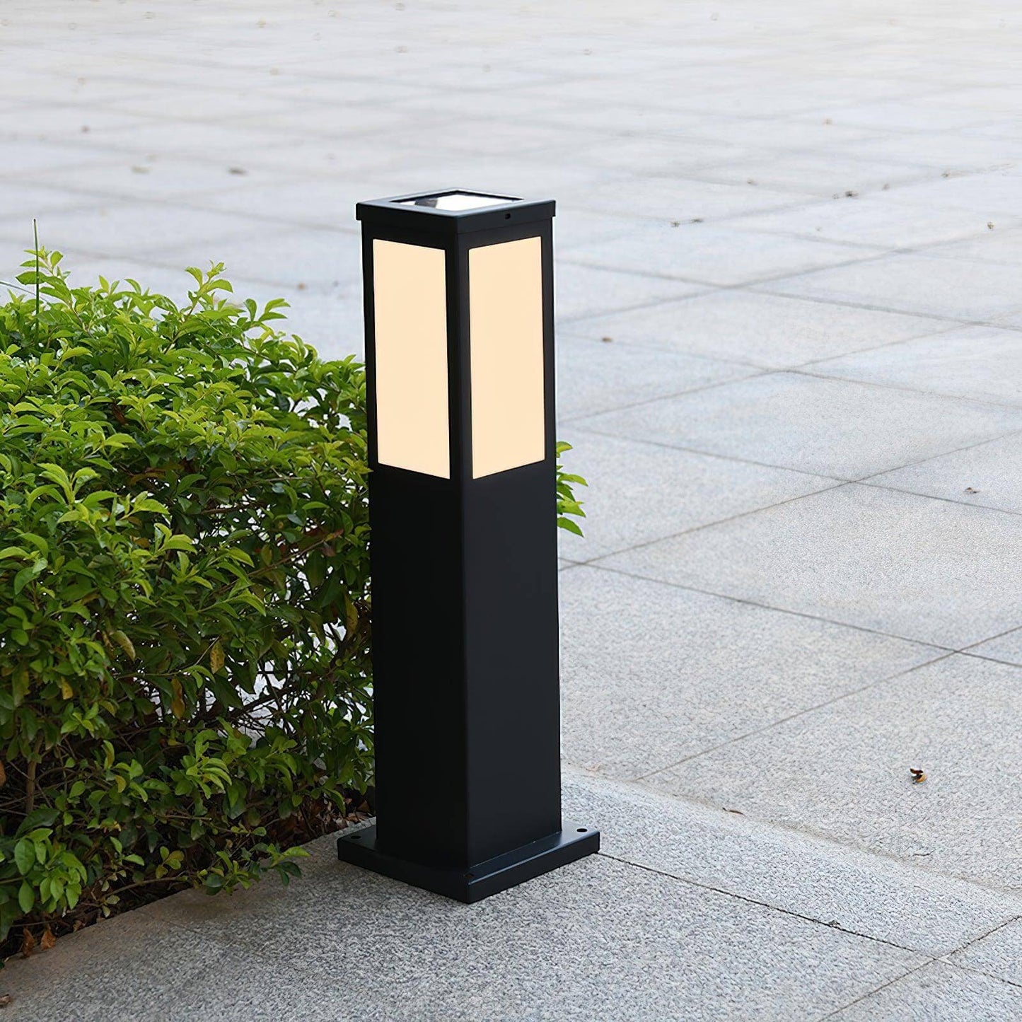 Moderne Udendørs Pullertlampe i Aluminium