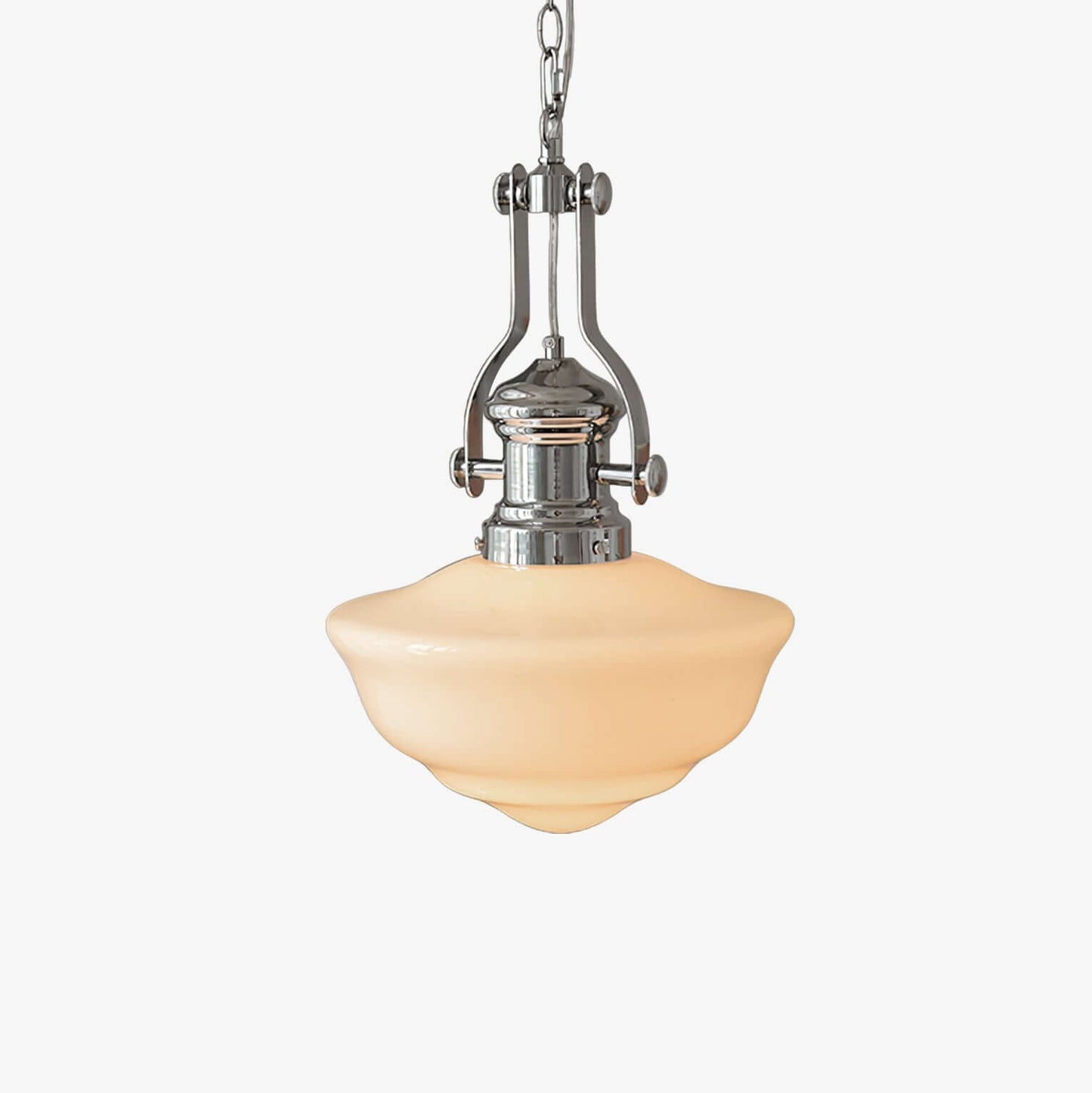 Elegant Skolehus Pendellampe - 30cm Glas