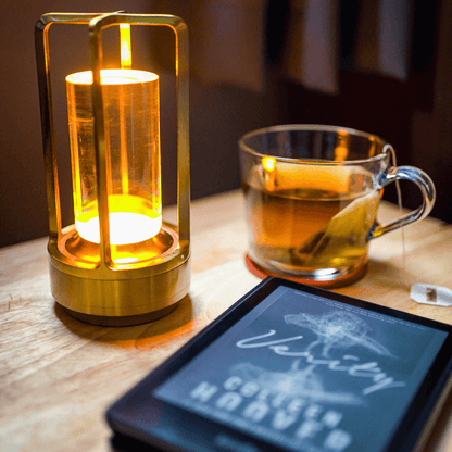 Krystal LED Lanterne Lampe -  Bordlampe