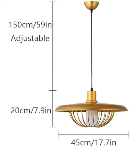 Rustik Pendellampe i Trælook - Dia 45cm