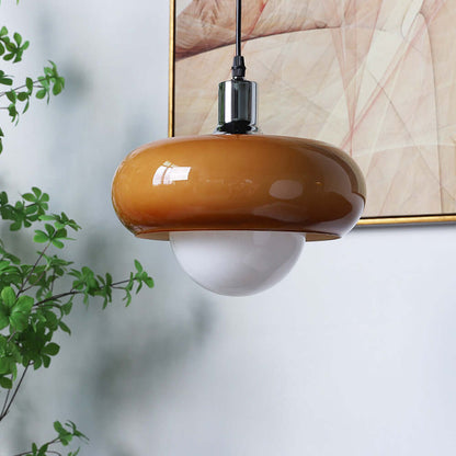 Elegant Kaffe-Glas Pendellampe - Modern Design