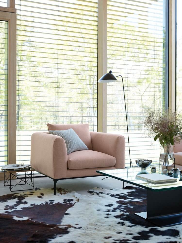 Justerbar 3-armet gulvlampe i metal