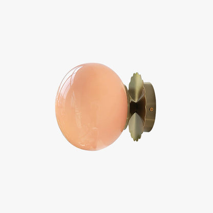 Elegant Væglampe i Glas og Metal - 20cm