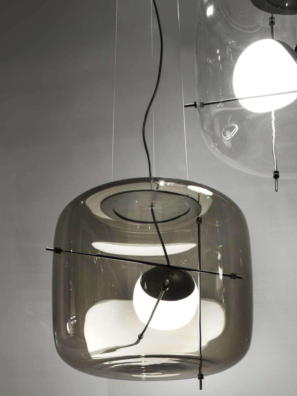 Elegant Glas Pendellampe - 30cm