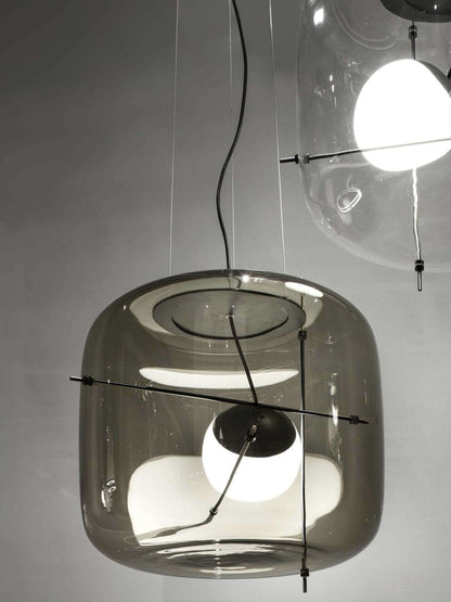 Elegant Glas Pendellampe - 30cm