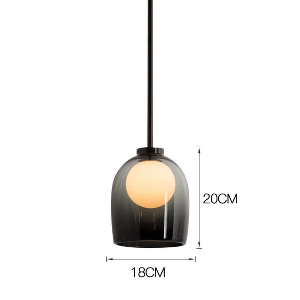 Elegant Kuglependel i Glas - Moderne Design