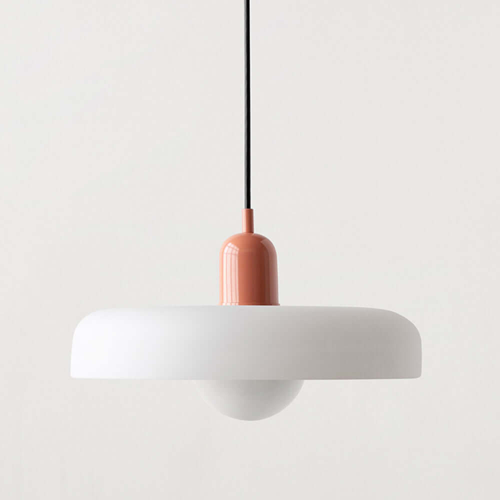 Farvet Glas Pendellampe - Bauhaus Design