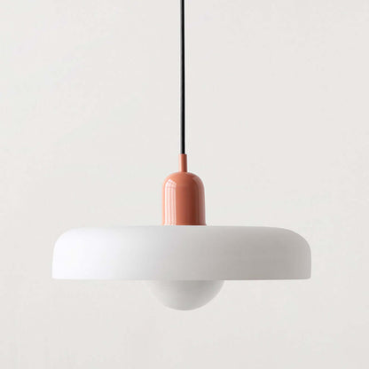 Farvet Glas Pendellampe - Bauhaus Design